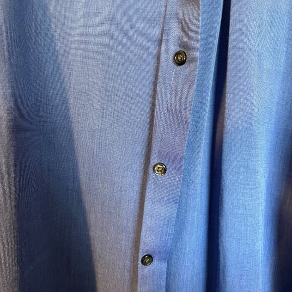 17 Stafford Wrinkle Free Blue Button Down - Picture 5 of 6
